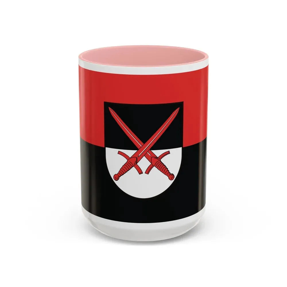 Flag of Wittenberg Germany - Accent Coffee Mug 15oz Pink - Go Mug Yourself