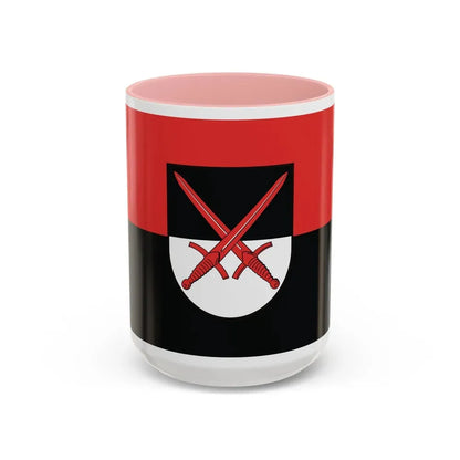 Flag of Wittenberg Germany - Accent Coffee Mug 15oz Pink - Go Mug Yourself