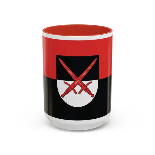 Flag of Wittenberg Germany - Accent Coffee Mug 15oz Red - Go Mug Yourself