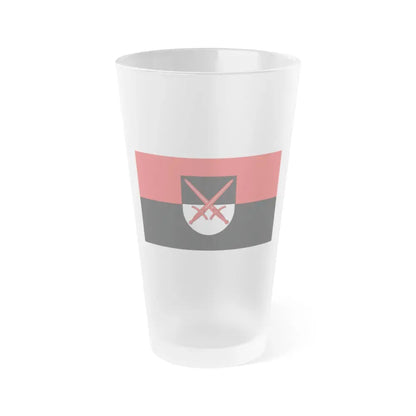 Flag of Wittenberg Germany - Frosted Pint Glass 16oz 16oz Frosted - Go Mug Yourself