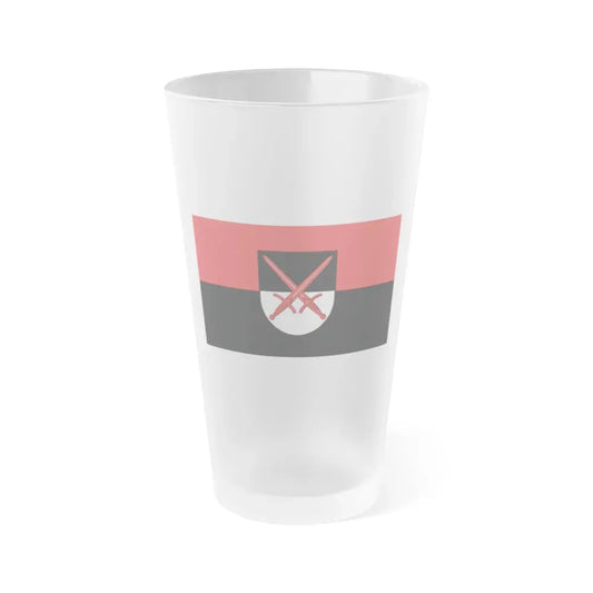 Flag of Wittenberg Germany - Frosted Pint Glass 16oz 16oz Frosted - Go Mug Yourself