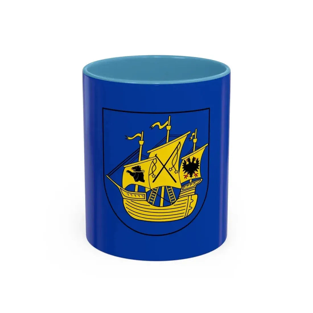 Flag of Wittmund Germany - Accent Coffee Mug 11oz Light Blue - Go Mug Yourself
