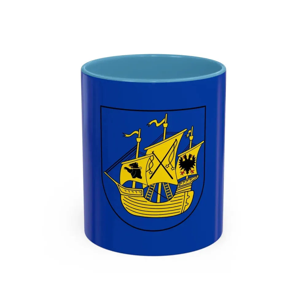 Flag of Wittmund Germany - Accent Coffee Mug 11oz Light Blue - Go Mug Yourself