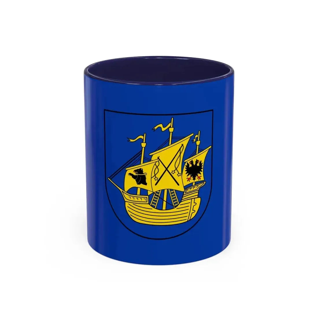 Flag of Wittmund Germany - Accent Coffee Mug 11oz Navy - Go Mug Yourself