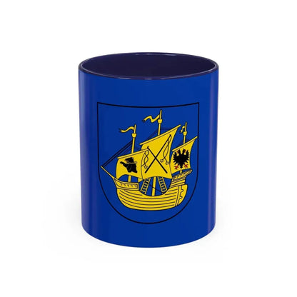 Flag of Wittmund Germany - Accent Coffee Mug 11oz Navy - Go Mug Yourself