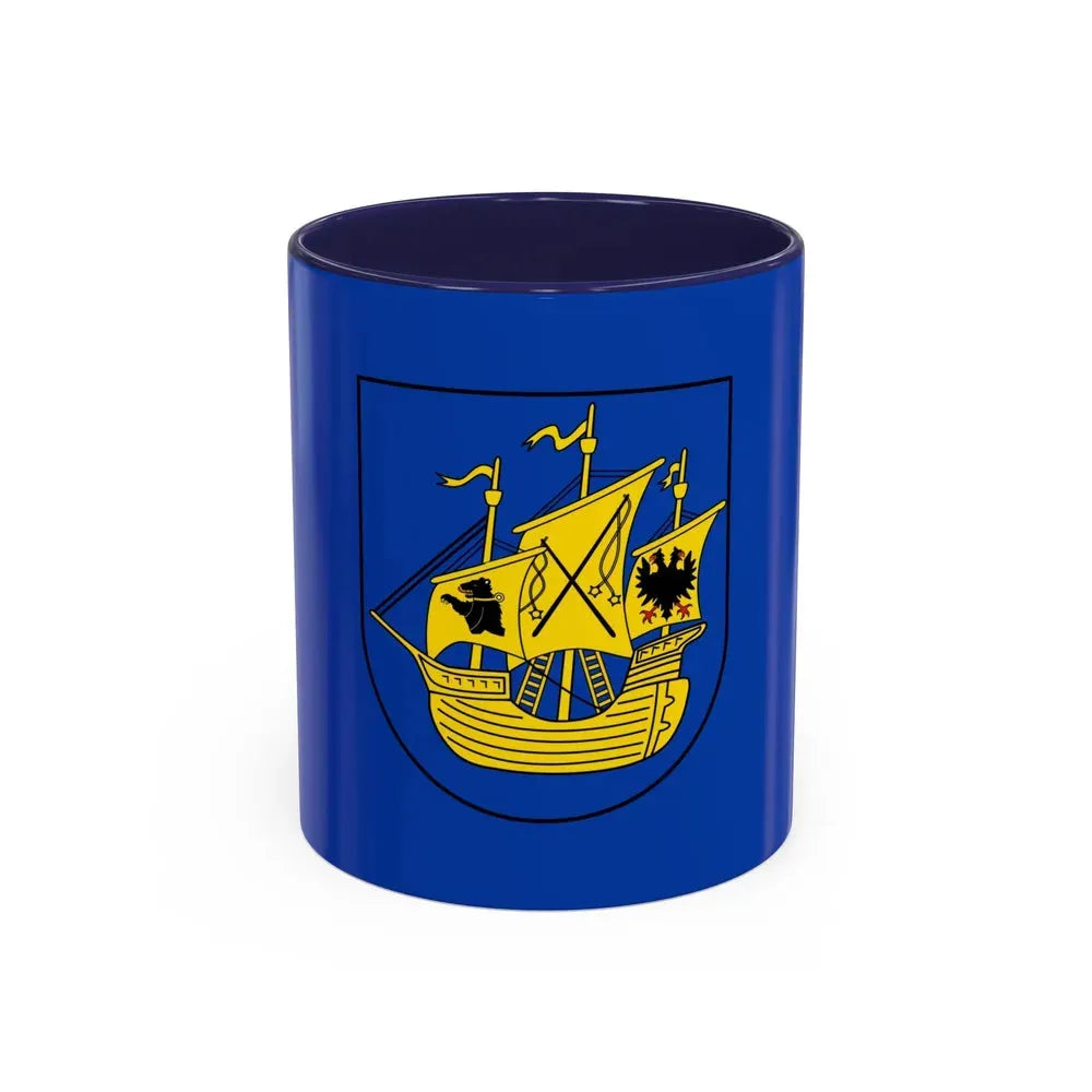 Flag of Wittmund Germany - Accent Coffee Mug 11oz Navy - Go Mug Yourself