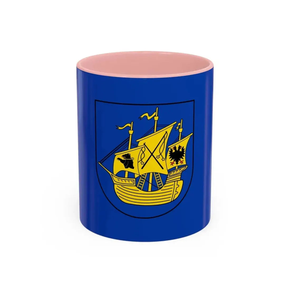 Flag of Wittmund Germany - Accent Coffee Mug 11oz Pink - Go Mug Yourself