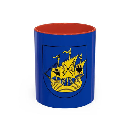 Flag of Wittmund Germany - Accent Coffee Mug 11oz Red - Go Mug Yourself