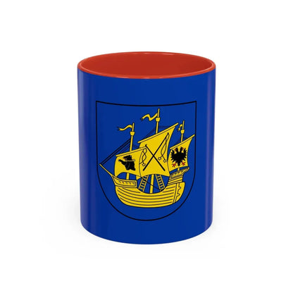 Flag of Wittmund Germany - Accent Coffee Mug 11oz Red - Go Mug Yourself