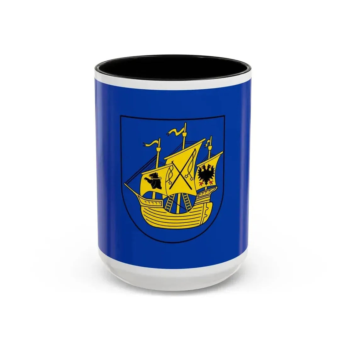 Flag of Wittmund Germany - Accent Coffee Mug 15oz Black - Go Mug Yourself