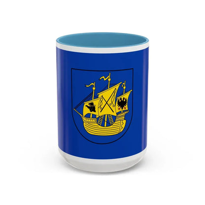 Flag of Wittmund Germany - Accent Coffee Mug 15oz Light Blue - Go Mug Yourself