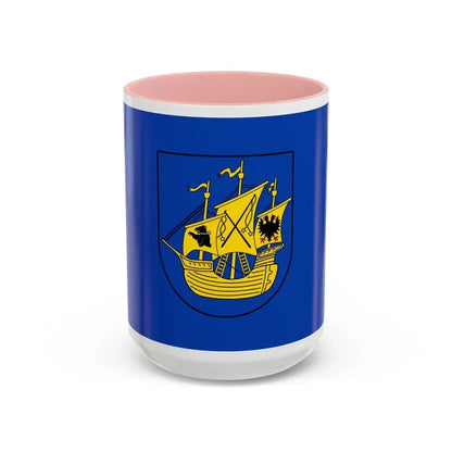 Flag of Wittmund Germany - Accent Coffee Mug 15oz Pink - Go Mug Yourself