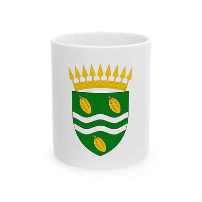Flag of Woleu-Ntem Province Gabon (Gabon) White Coffee Mug 11oz - Go Mug Yourself