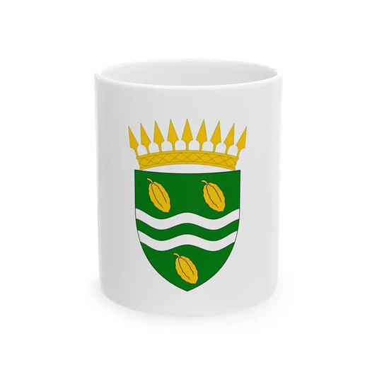 Flag of Woleu-Ntem Province Gabon (Gabon) White Coffee Mug 11oz - Go Mug Yourself