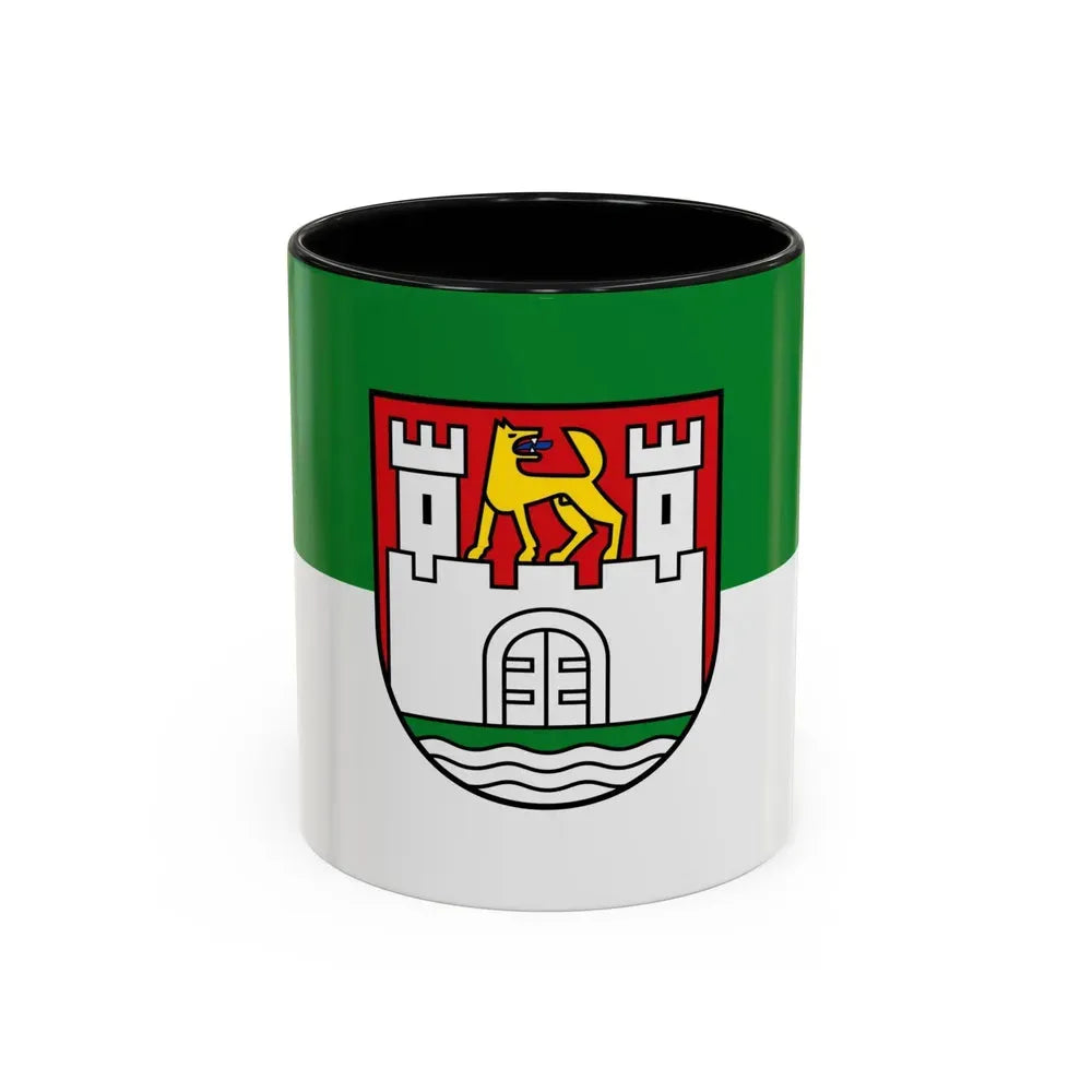 Flag of Wolfsburg Germany - Accent Coffee Mug 11oz Black - Go Mug Yourself