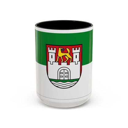 Flag of Wolfsburg Germany - Accent Coffee Mug 15oz Black - Go Mug Yourself