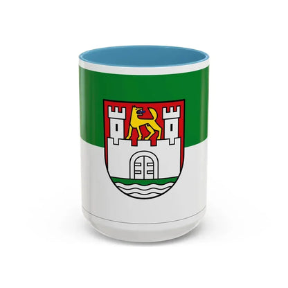 Flag of Wolfsburg Germany - Accent Coffee Mug 15oz Light Blue - Go Mug Yourself