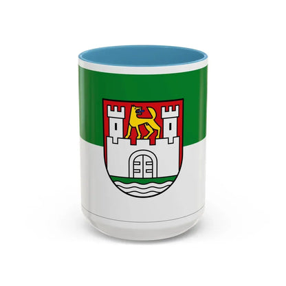 Flag of Wolfsburg Germany - Accent Coffee Mug 15oz Light Blue - Go Mug Yourself