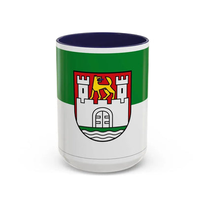 Flag of Wolfsburg Germany - Accent Coffee Mug 15oz Navy - Go Mug Yourself