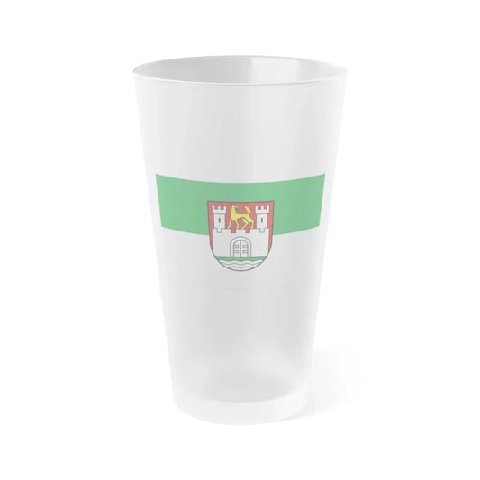 Flag of Wolfsburg Germany - Frosted Pint Glass 16oz 16oz Frosted - Go Mug Yourself