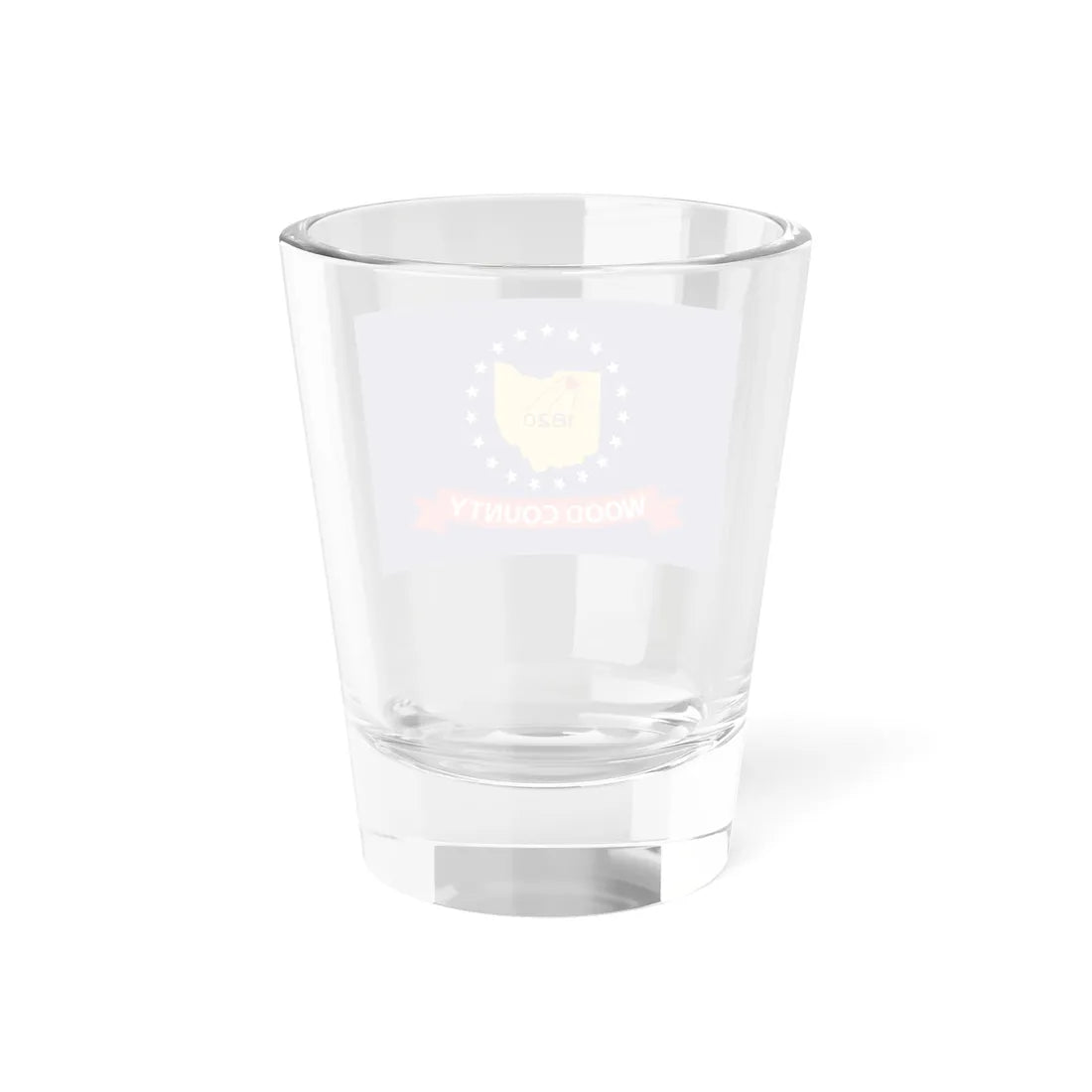 Flag of Wood County Ohio (United States) Shot Glass 1.5oz - Go Mug Yourself