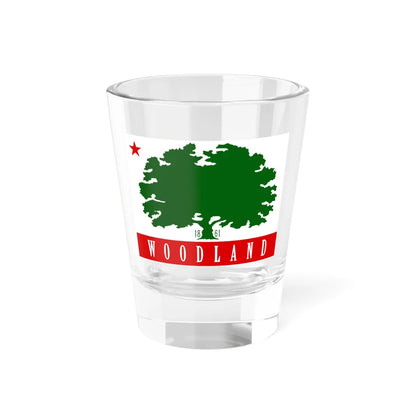 Flag of Woodland California (United States) Shot Glass 1.5oz 1.5oz - Go Mug Yourself