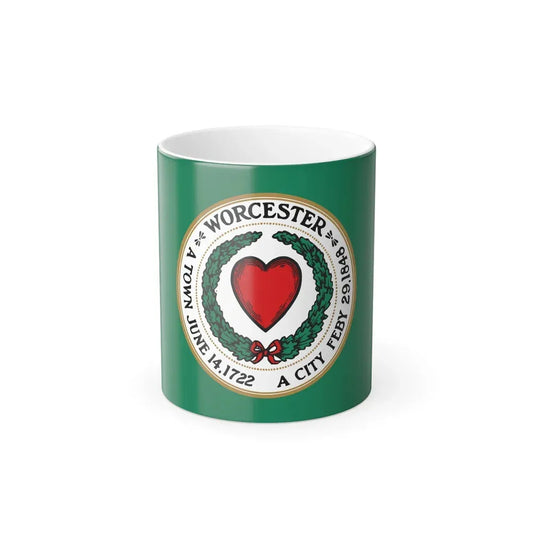 Flag of Worcester, Massachusetts - Color Changing Coffee Mug 11oz - Go Mug Yourself