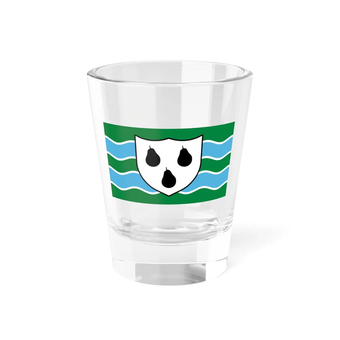 Flag of Worcestershire (England) Shot Glass 1.5oz 1.5oz - Go Mug Yourself