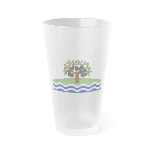 Flag of Worcestershire UK - Frosted Pint Glass 16oz 16oz Frosted - Go Mug Yourself