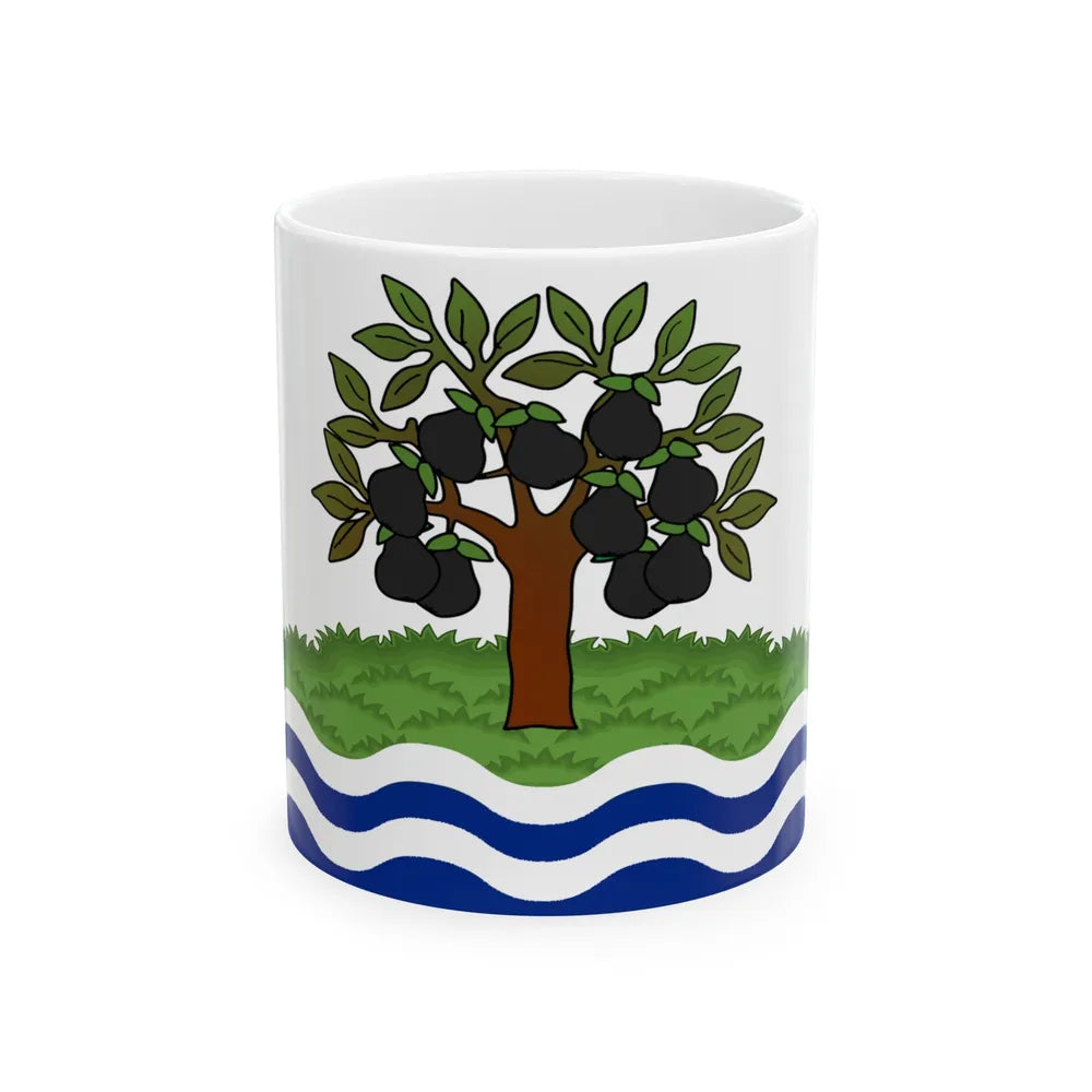 Flag of Worcestershire UK - White Coffee Mug-11oz-Go Mug Yourself