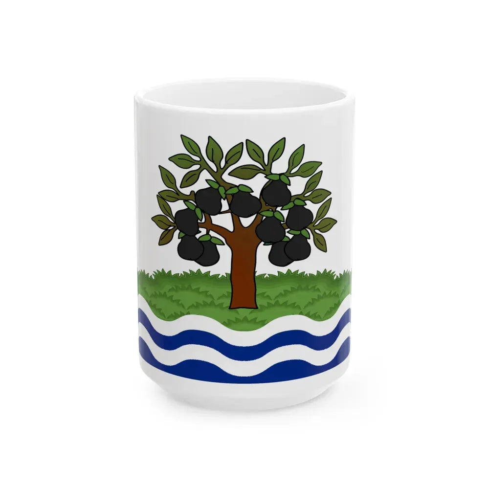 Flag of Worcestershire UK - White Coffee Mug 15oz - Go Mug Yourself