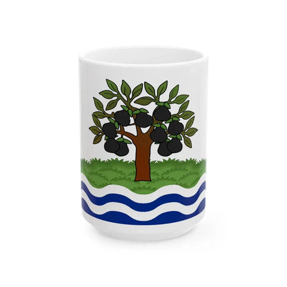 Flag of Worcestershire UK - White Coffee Mug 15oz - Go Mug Yourself