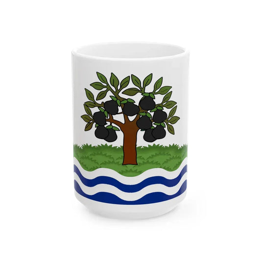 Flag of Worcestershire UK - White Coffee Mug 15oz - Go Mug Yourself