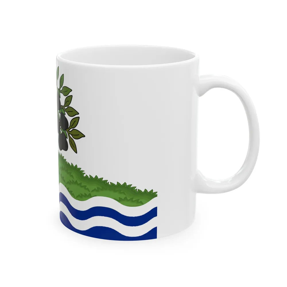 Flag of Worcestershire UK - White Coffee Mug-Go Mug Yourself