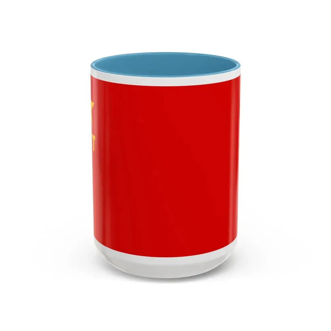 Flag of Workers' Revolutionary Party PRT - Accent Coffee Mug 15oz Light Blue - Go Mug Yourself