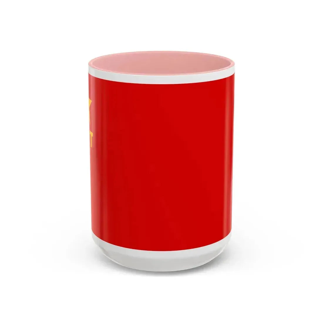 Flag of Workers' Revolutionary Party PRT - Accent Coffee Mug 15oz Pink - Go Mug Yourself