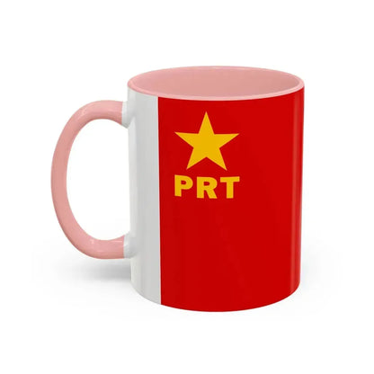 Flag of Workers' Revolutionary Party PRT - Accent Coffee Mug - Go Mug Yourself