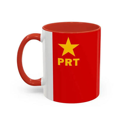 Flag of Workers' Revolutionary Party PRT - Accent Coffee Mug - Go Mug Yourself