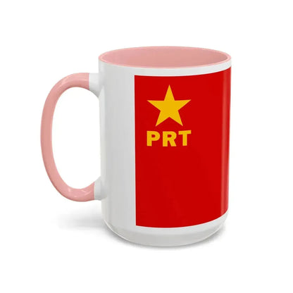 Flag of Workers' Revolutionary Party PRT - Accent Coffee Mug - Go Mug Yourself