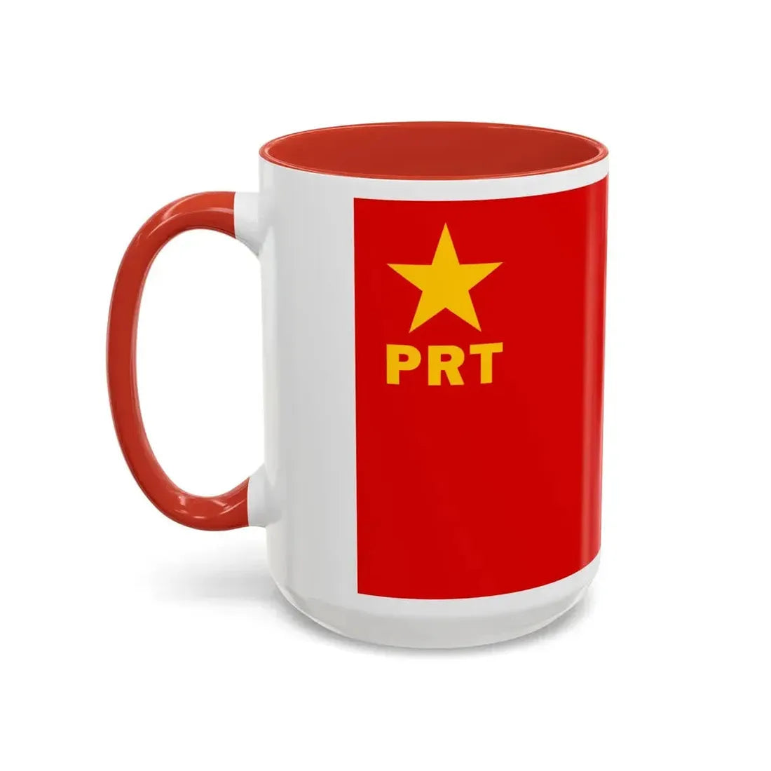 Flag of Workers' Revolutionary Party PRT - Accent Coffee Mug - Go Mug Yourself