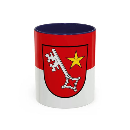 Flag of Worms Germany - Accent Coffee Mug 11oz Navy - Go Mug Yourself