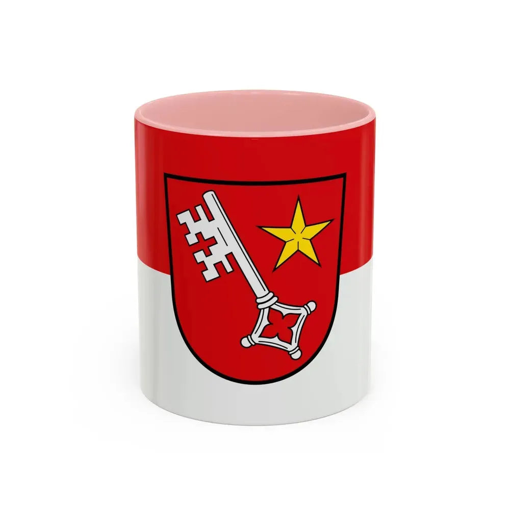Flag of Worms Germany - Accent Coffee Mug 11oz Pink - Go Mug Yourself