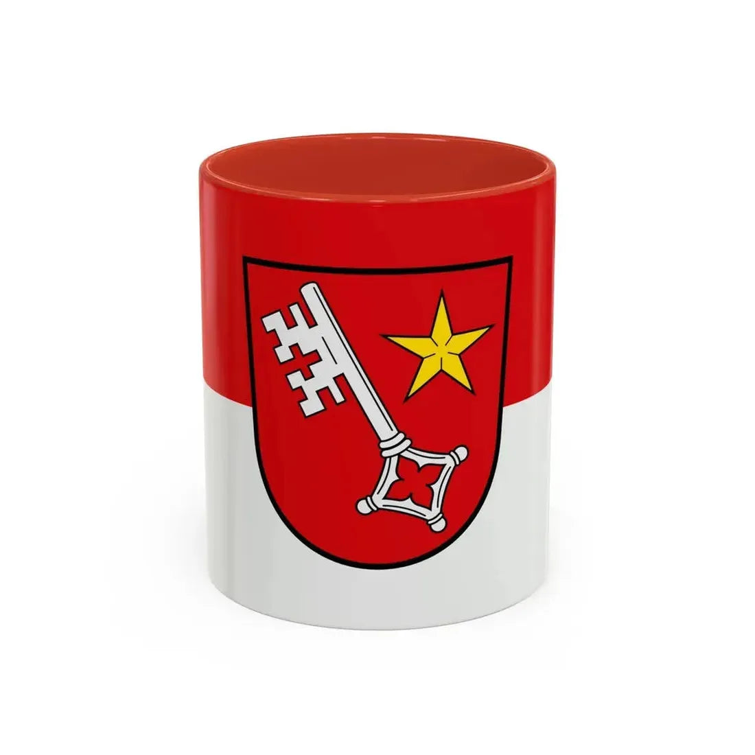 Flag of Worms Germany - Accent Coffee Mug 11oz Red - Go Mug Yourself