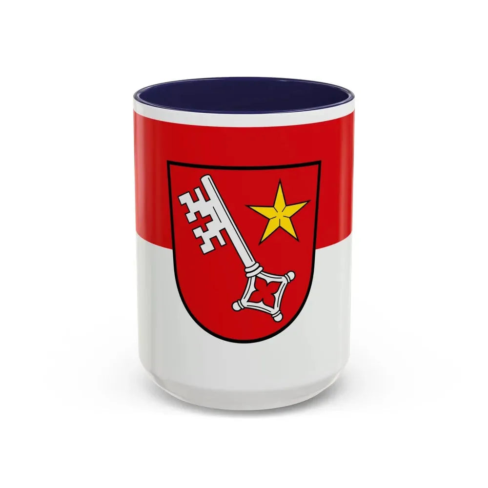 Flag of Worms Germany - Accent Coffee Mug 15oz Navy - Go Mug Yourself
