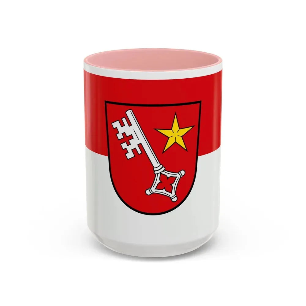 Flag of Worms Germany - Accent Coffee Mug 15oz Pink - Go Mug Yourself