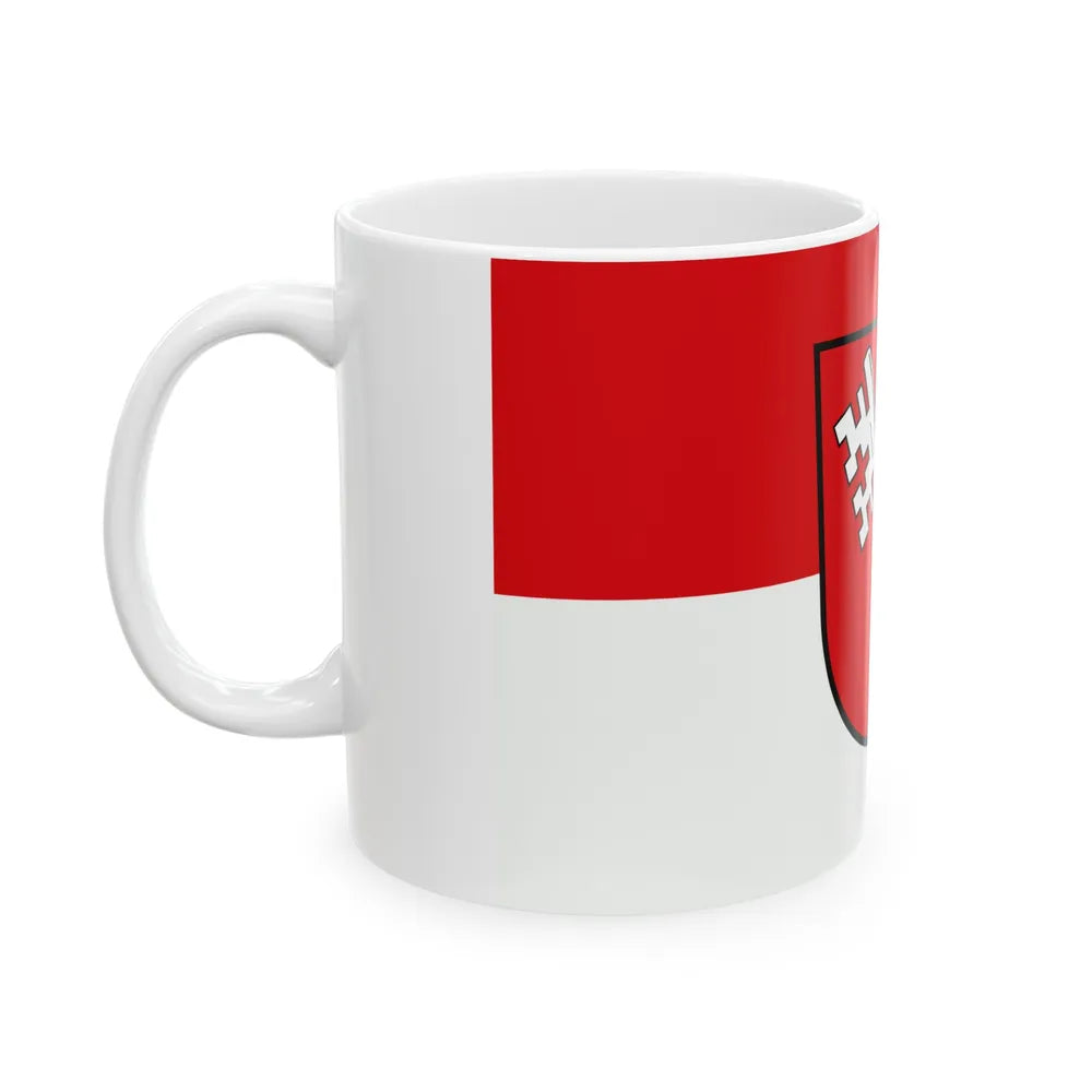 Flag of Worms Germany - White Coffee Mug-Go Mug Yourself