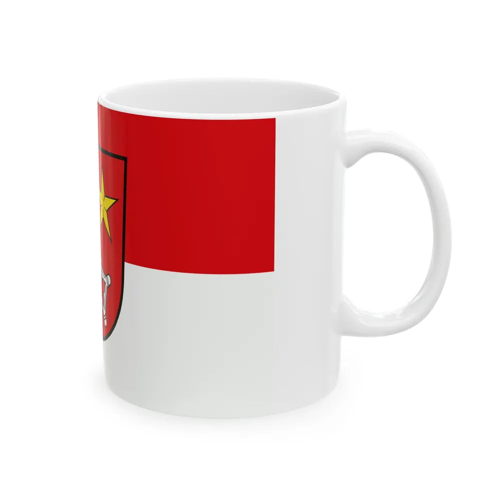 Flag of Worms Germany - White Coffee Mug-Go Mug Yourself