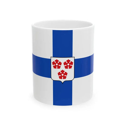 Flag of Wortegem-Petegem (Belgium) White Coffee Mug 11oz - Go Mug Yourself