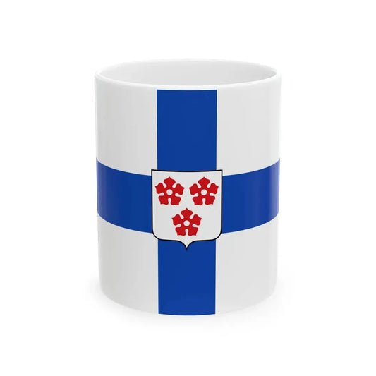 Flag of Wortegem-Petegem (Belgium) White Coffee Mug 11oz - Go Mug Yourself