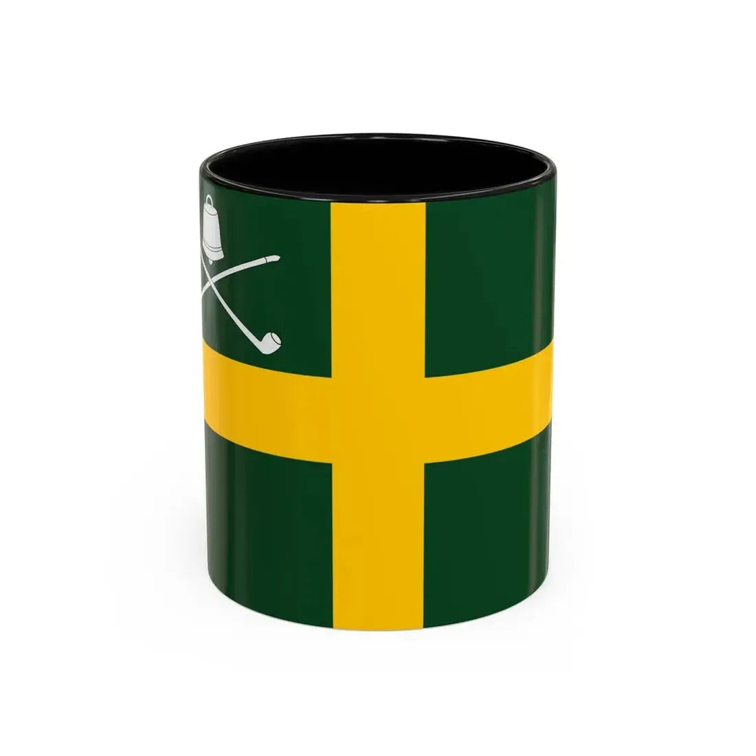 Flag of Wreay UK - Accent Coffee Mug 11oz Black - Go Mug Yourself